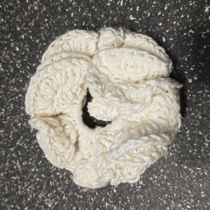 crochet hair scrunchie.
